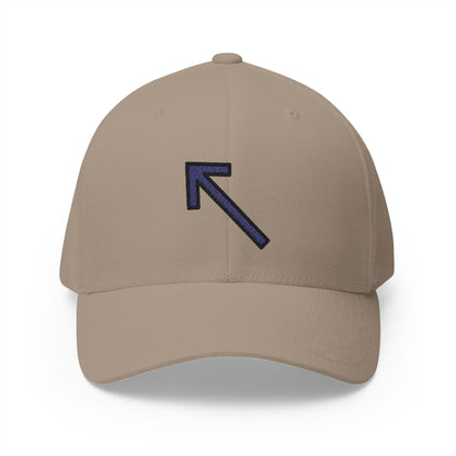 Up-Left Arrow Emoji Khaki Cap – Premium by Capmoji