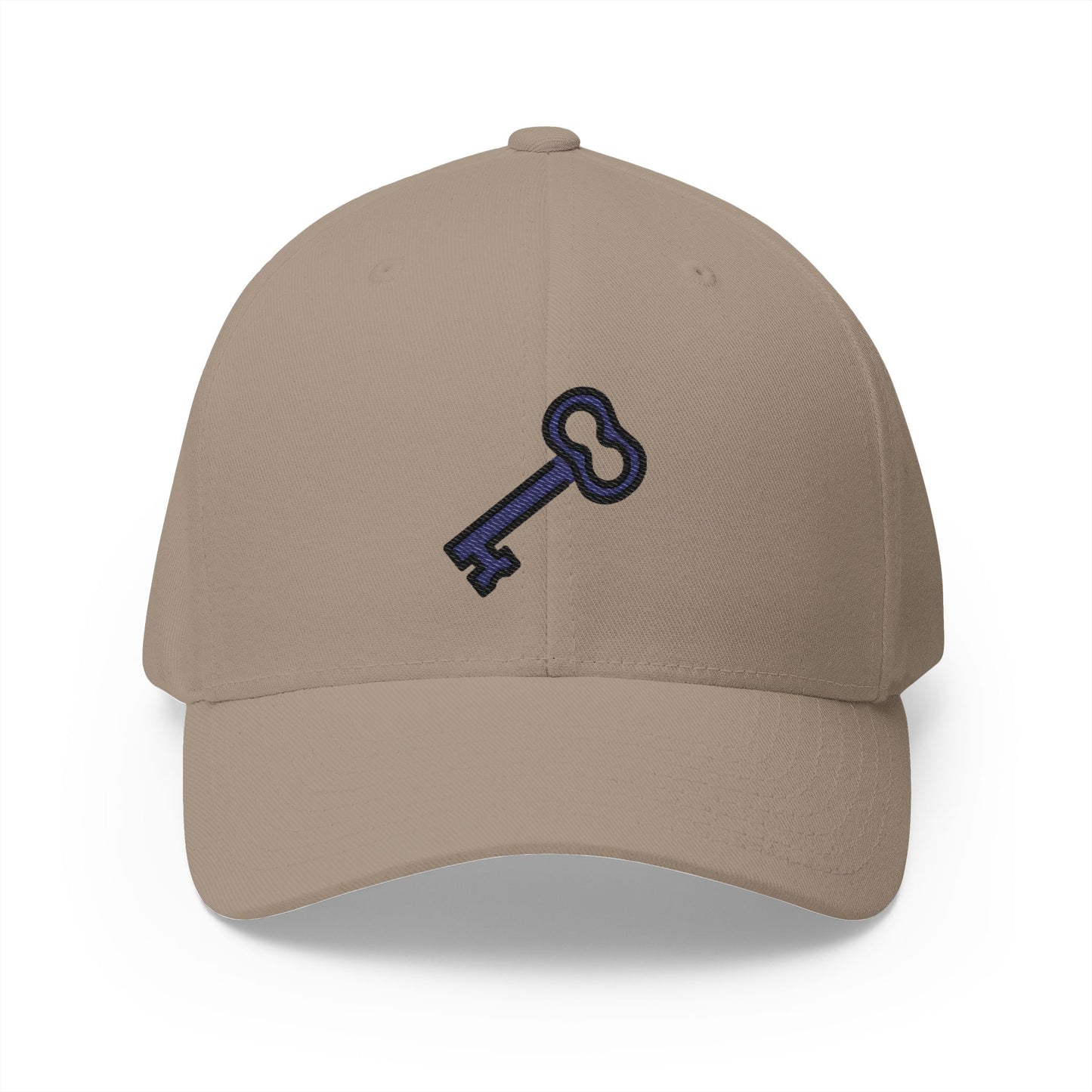 Old Key Emoji Khaki Cap – Premium by Capmoji