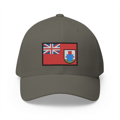Flag: Bermuda Emoji Olive Cap – Premium by Capmoji
