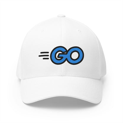 Golang Emoji White Cap – Premium by Capmoji