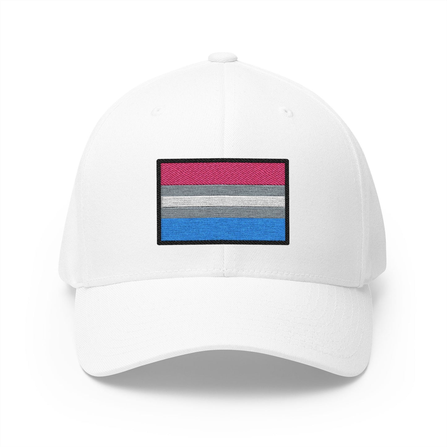 Bigender Emoji White Cap – Premium by Capmoji