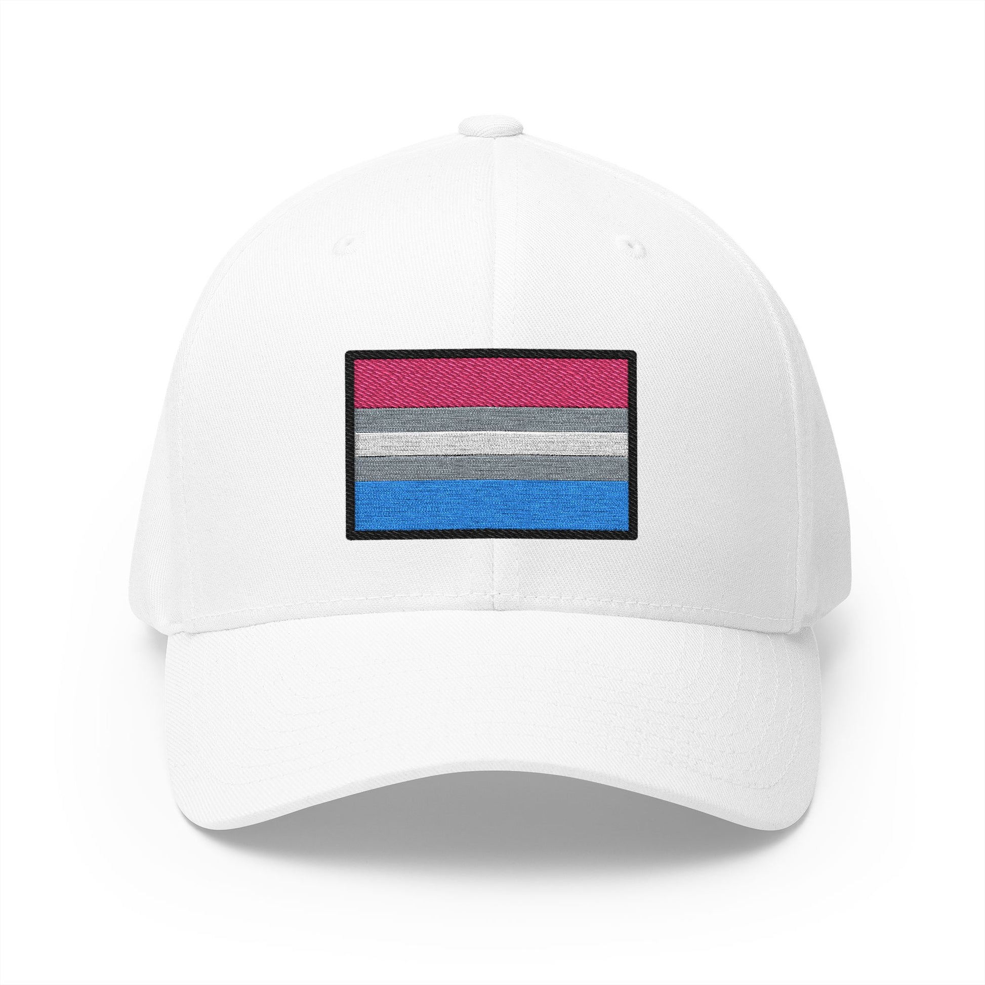 Bigender Emoji White Cap – Premium by Capmoji