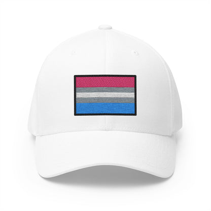 Bigender Emoji White Cap – Premium by Capmoji