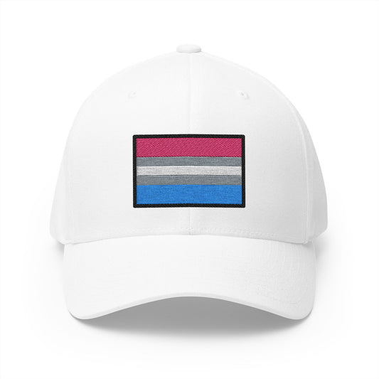 Bigender Emoji White Cap – Premium by Capmoji