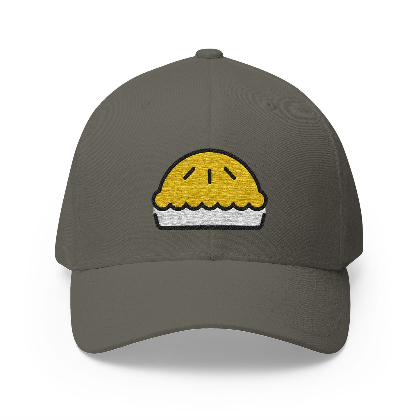 Pie Emoji Olive Cap – Premium by Capmoji