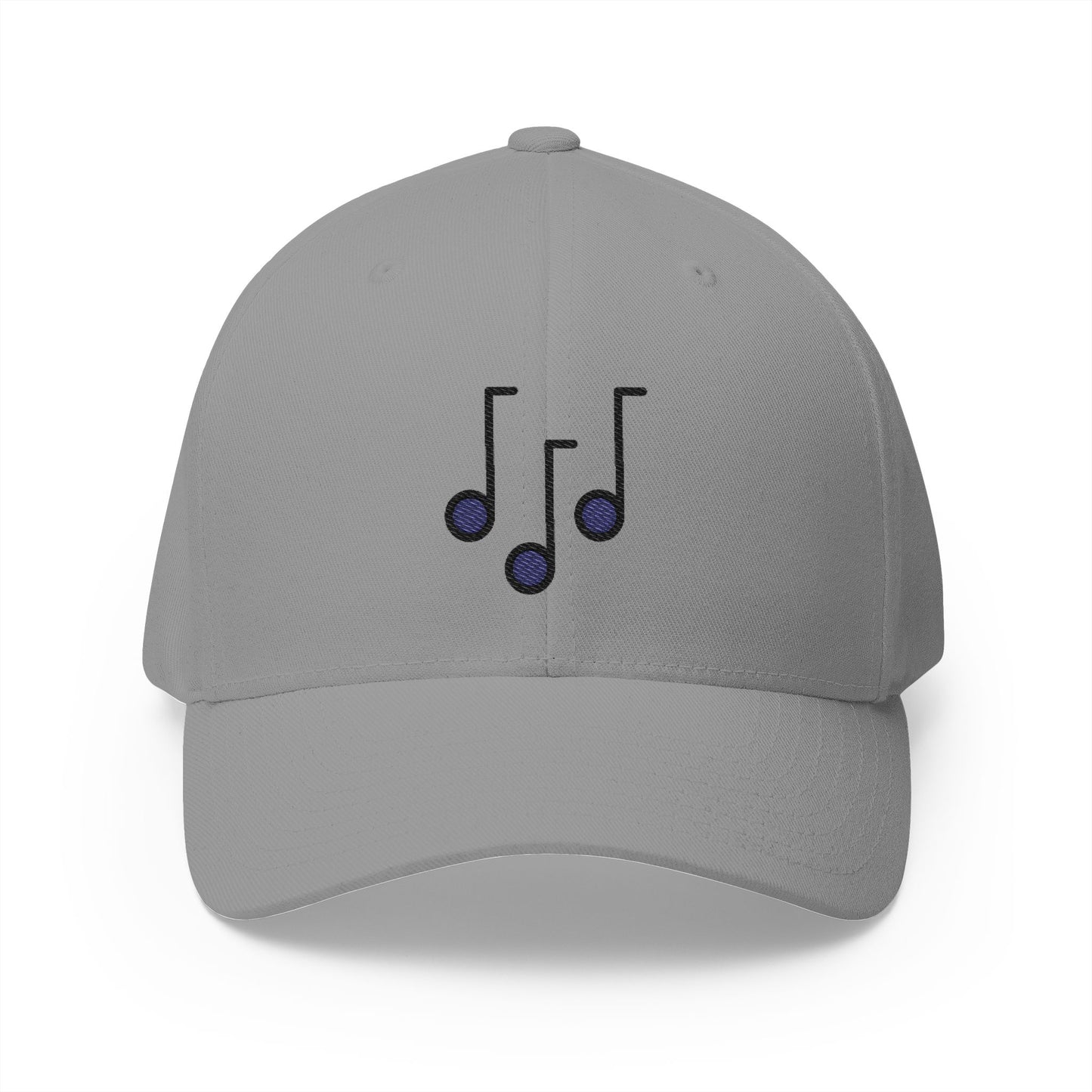 Musical Notes Emoji Grey Cap – Premium by Capmoji