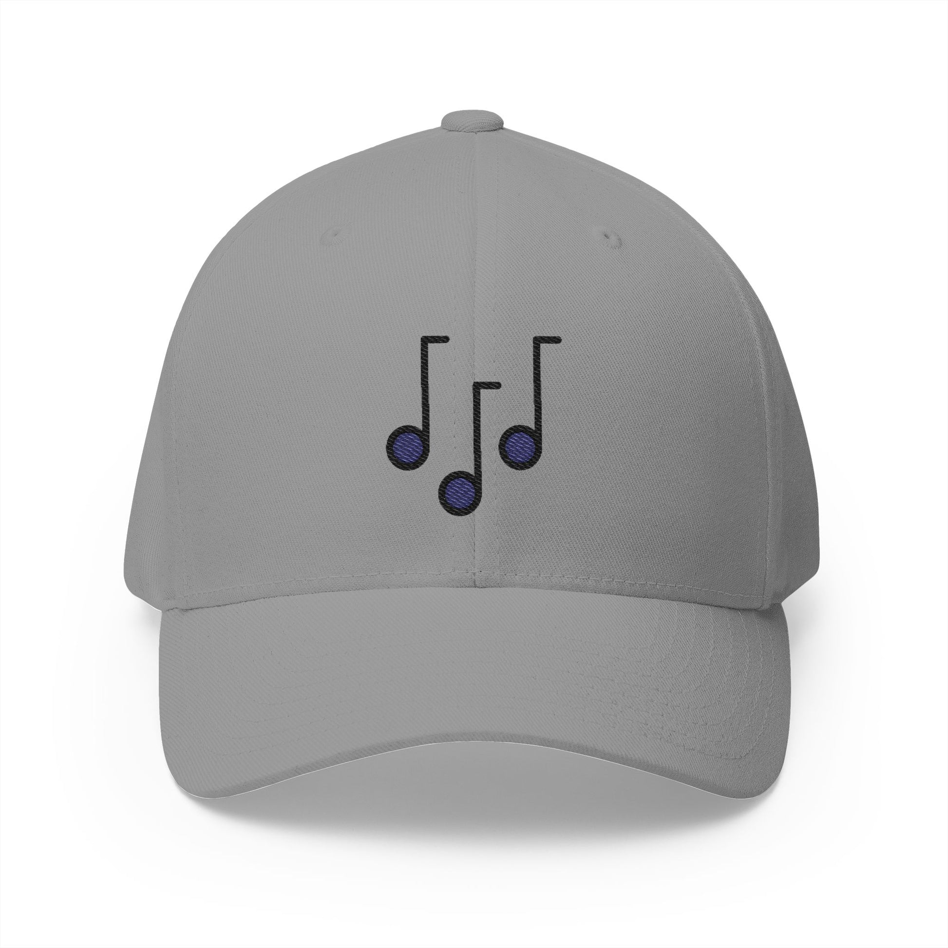 Musical Notes Emoji Grey Cap – Premium by Capmoji