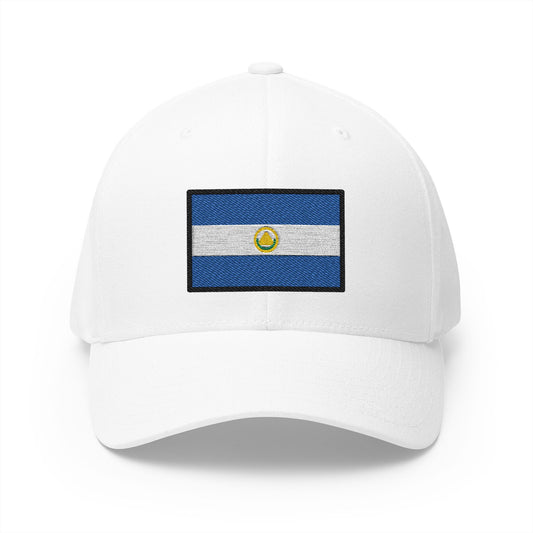 Flag: El Salvador Emoji White Cap – Premium by Capmoji