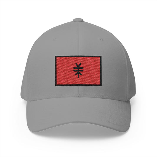 Flag: Albania Emoji Grey Cap – Premium by Capmoji