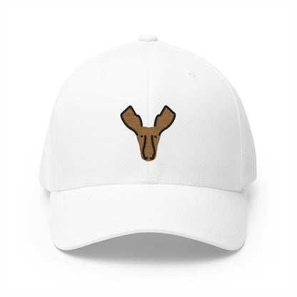 Moose Emoji White Cap – Premium by Capmoji