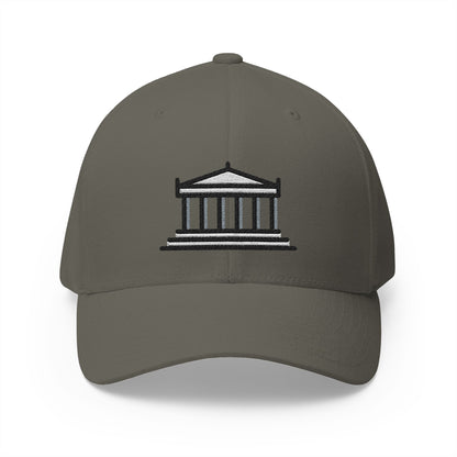 Temple Of Artemis At Ephesus Emoji Olive Cap – Premium by Capmoji