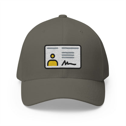 Identification Card Emoji Olive Cap – Premium by Capmoji