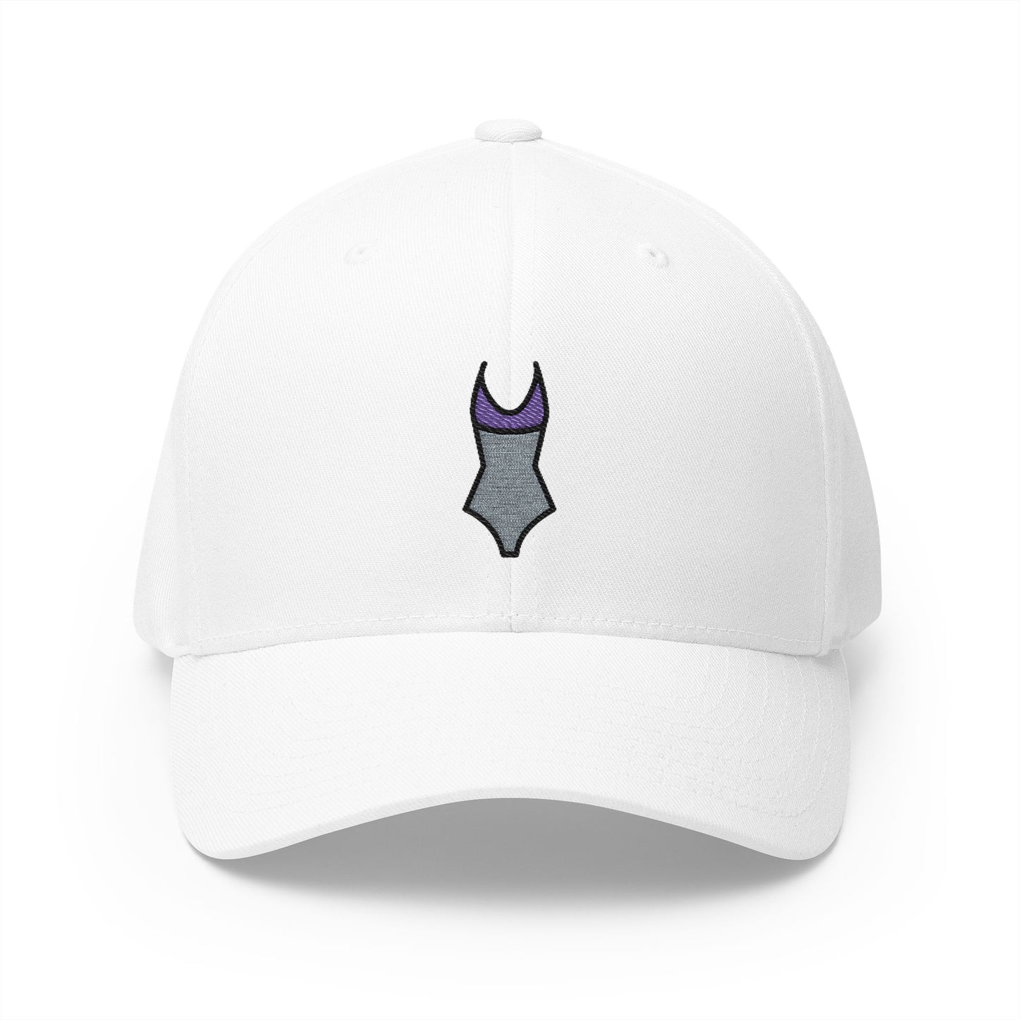 One-Piece Swimsuit Emoji White Cap – Premium by Capmoji