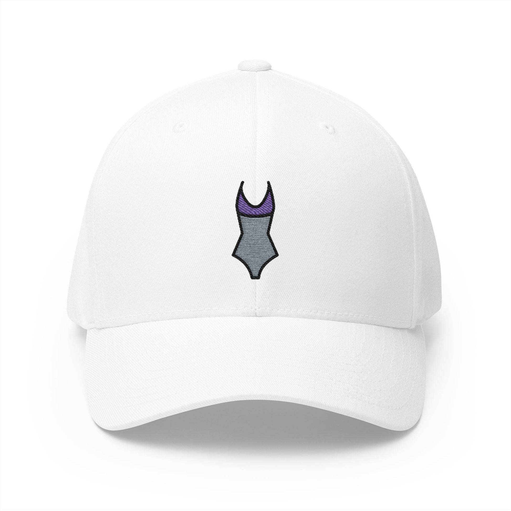 One-Piece Swimsuit Emoji White Cap – Premium by Capmoji