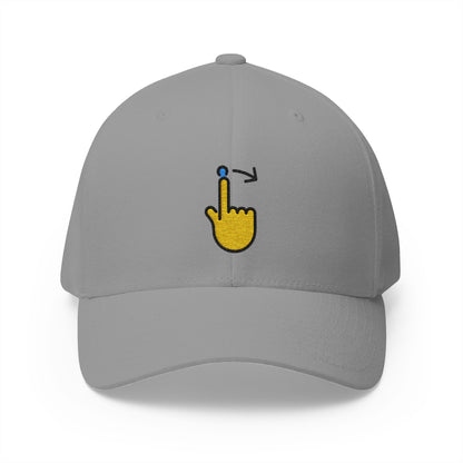 Swipe Right Emoji Grey Cap – Premium by Capmoji