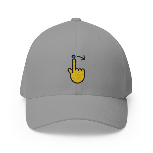 Swipe Right Emoji Grey Cap – Premium by Capmoji