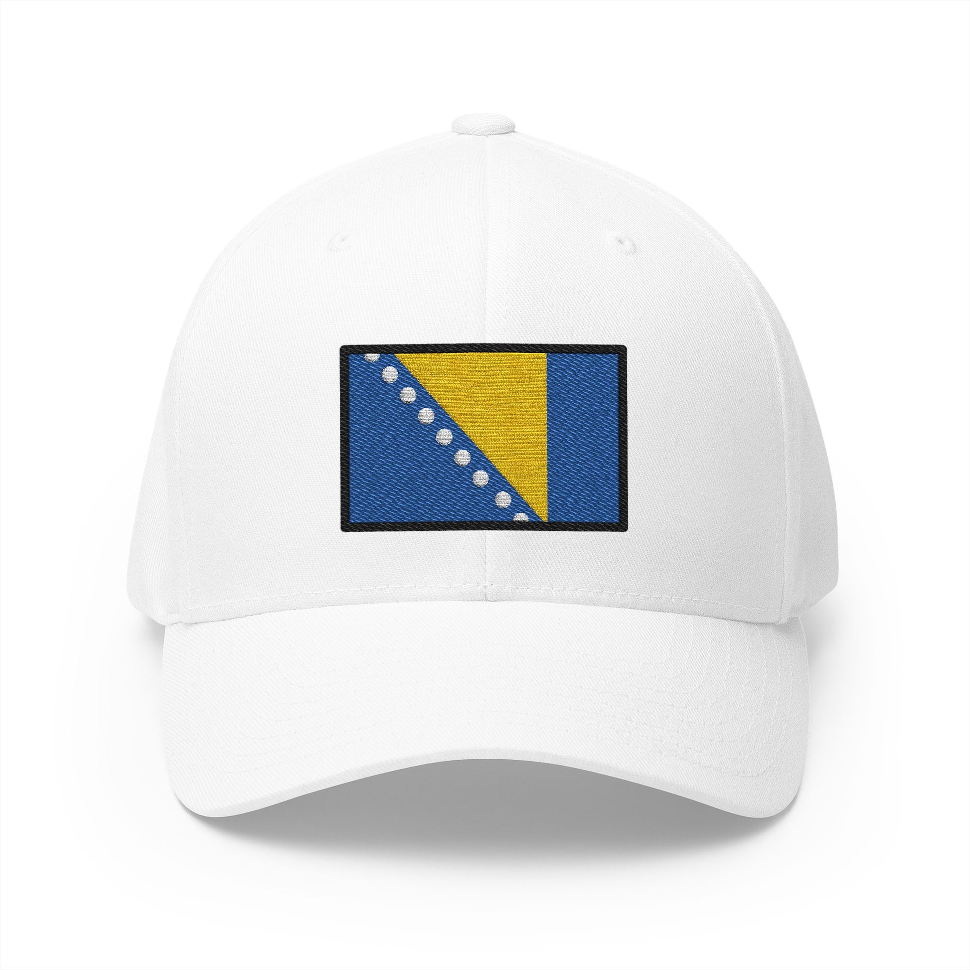 Flag: Bosnia & Herzegovina Emoji White Cap – Premium by Capmoji