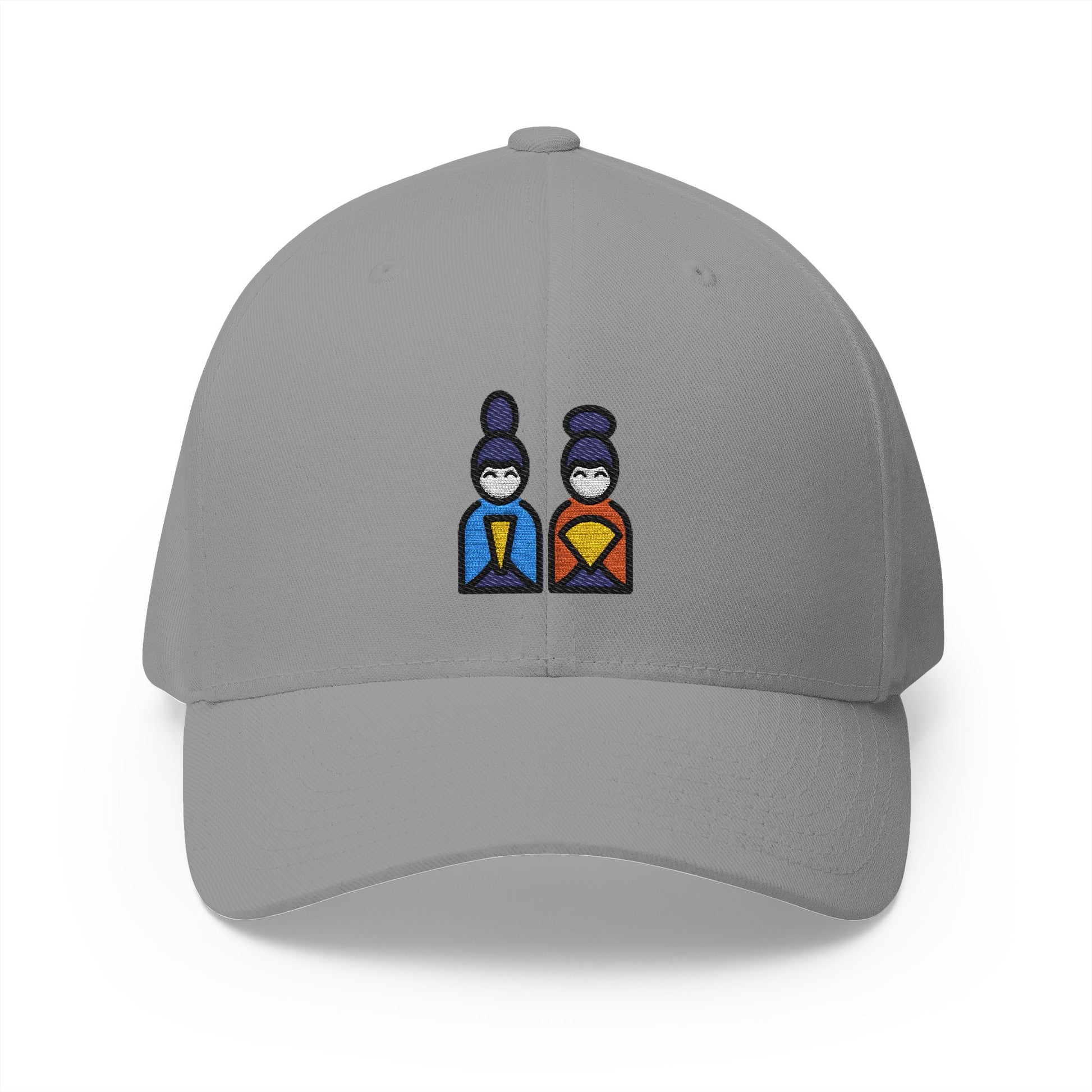Japanese Dolls Emoji Grey Cap – Premium by Capmoji