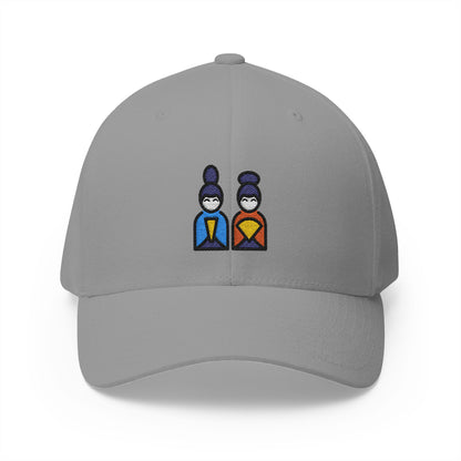 Japanese Dolls Emoji Grey Cap – Premium by Capmoji