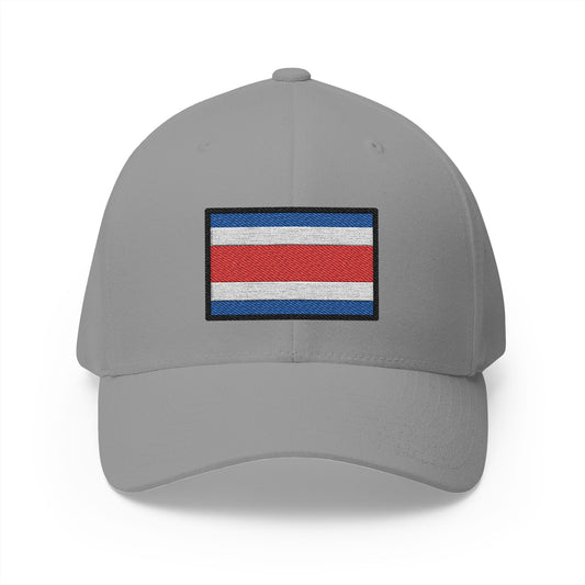 Flag: Costa Rica Emoji Grey Cap – Premium by Capmoji