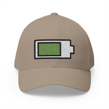 Battery Emoji Khaki Cap – Premium by Capmoji