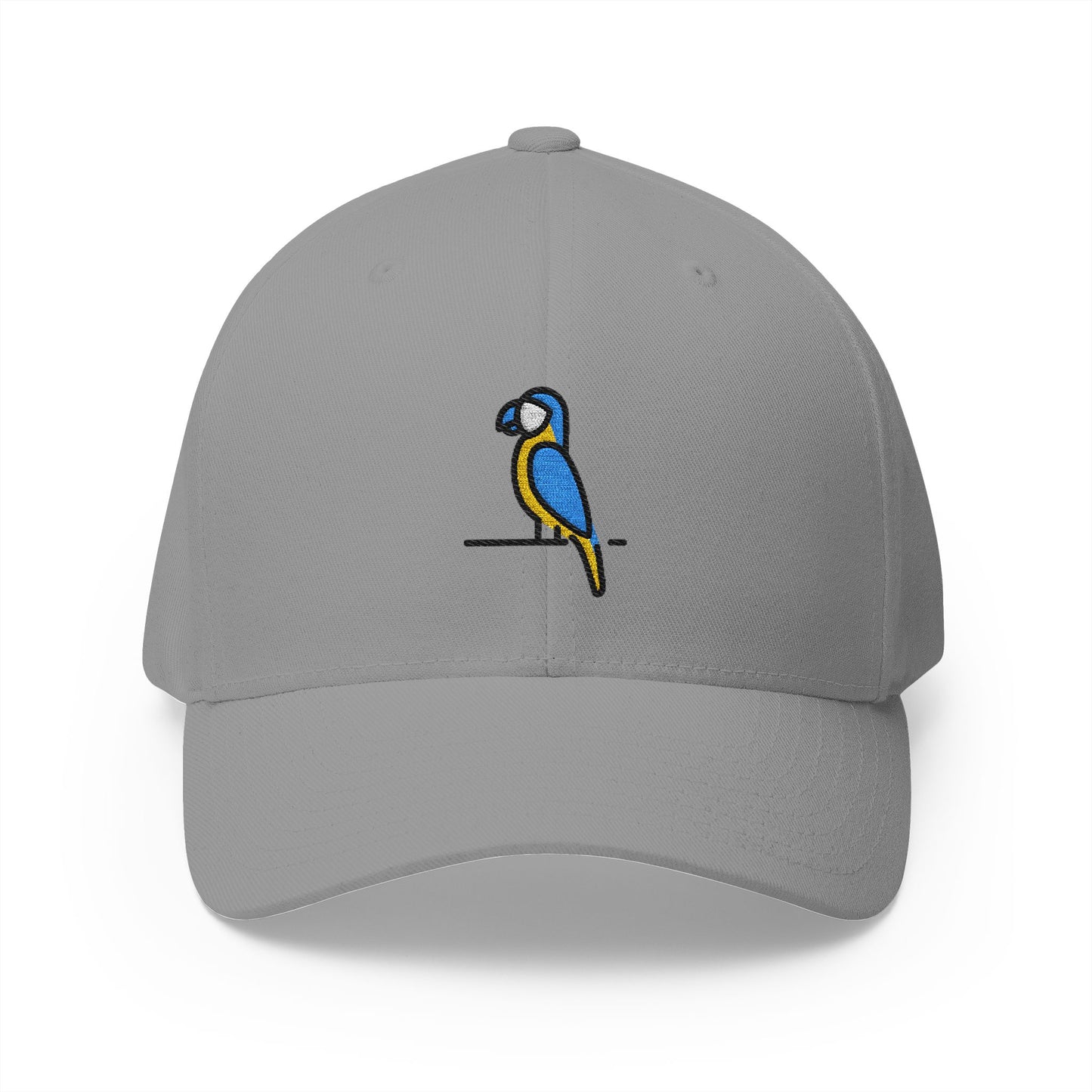 Macaw Emoji Grey Cap – Premium by Capmoji