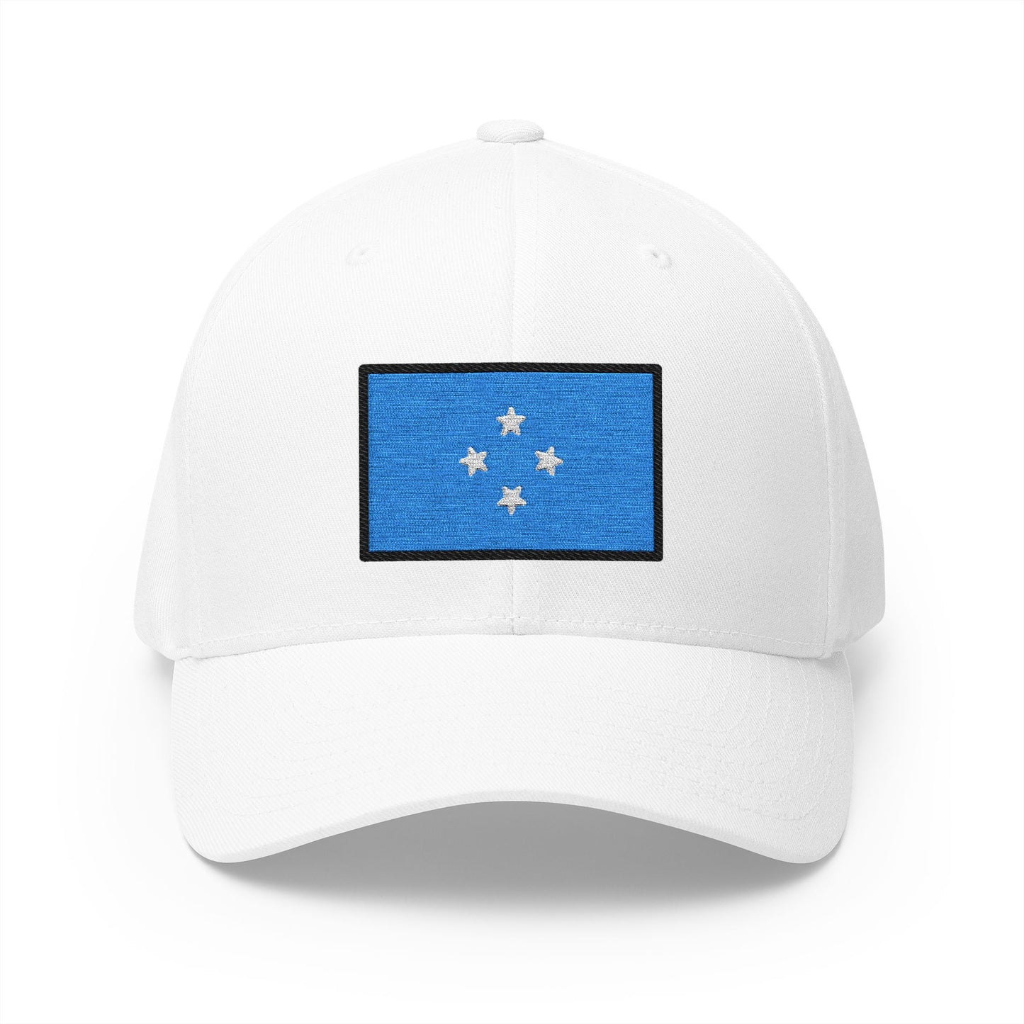 Flag: Micronesia Emoji White Cap – Premium by Capmoji