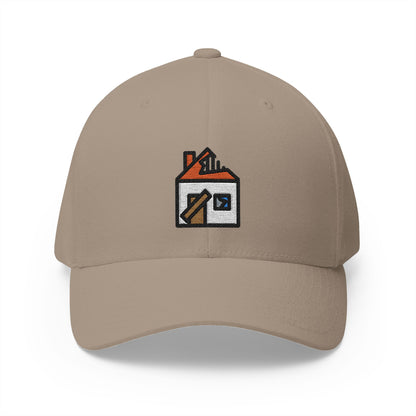 Derelict House Emoji Khaki Cap – Premium by Capmoji