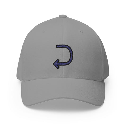 Right Arrow Curving Left Emoji Grey Cap – Premium by Capmoji
