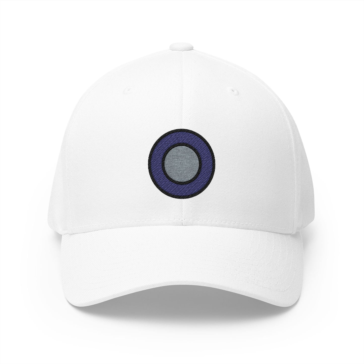 Radio Button Emoji White Cap – Premium by Capmoji