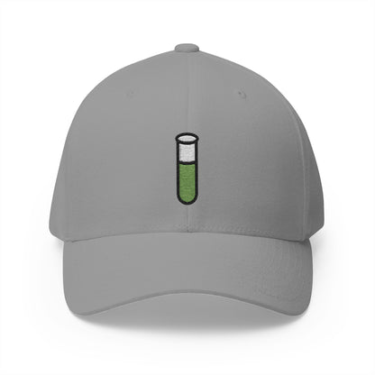 Test Tube Emoji Grey Cap – Premium by Capmoji