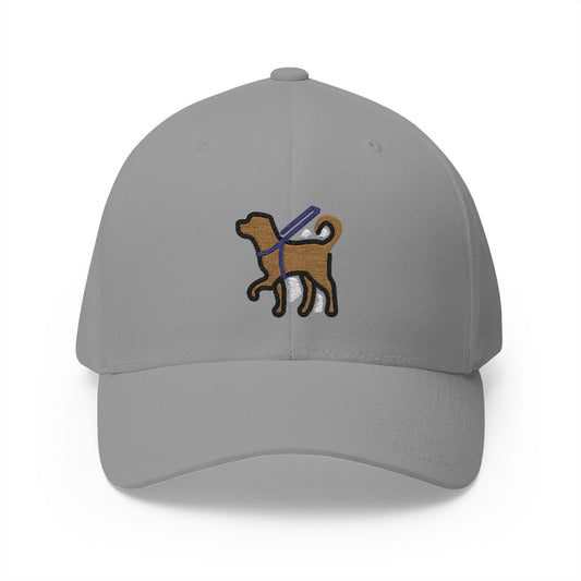 Guide Dog Emoji Grey Cap – Premium by Capmoji