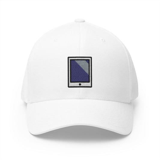 Tablet Emoji White Cap – Premium by Capmoji