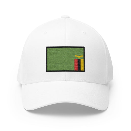 Flag: Zambia Emoji White Cap – Premium by Capmoji