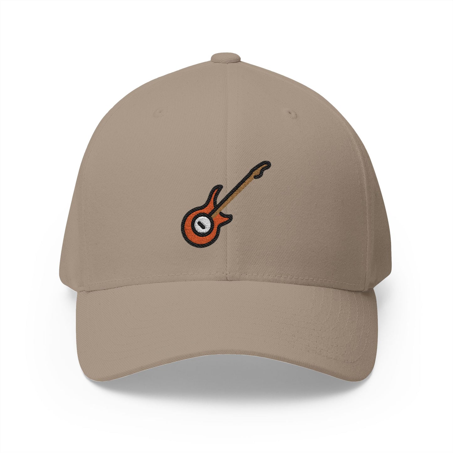 Guitar Emoji Khaki Cap – Premium by Capmoji