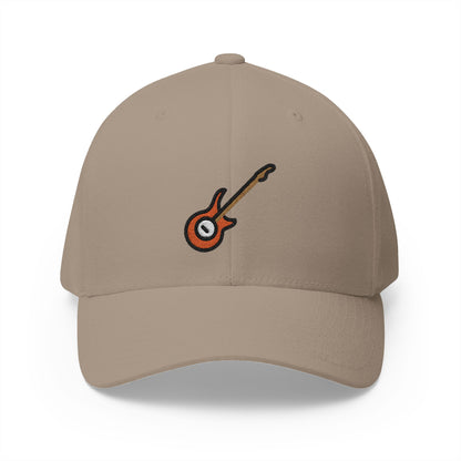 Guitar Emoji Khaki Cap – Premium by Capmoji