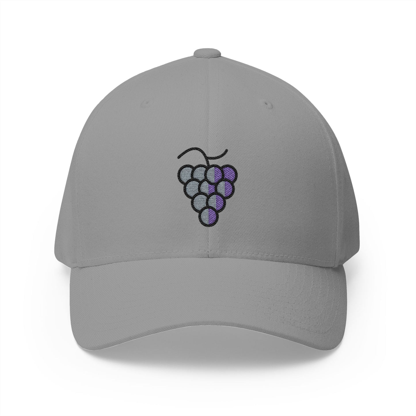 Grapes Emoji Grey Cap – Premium by Capmoji