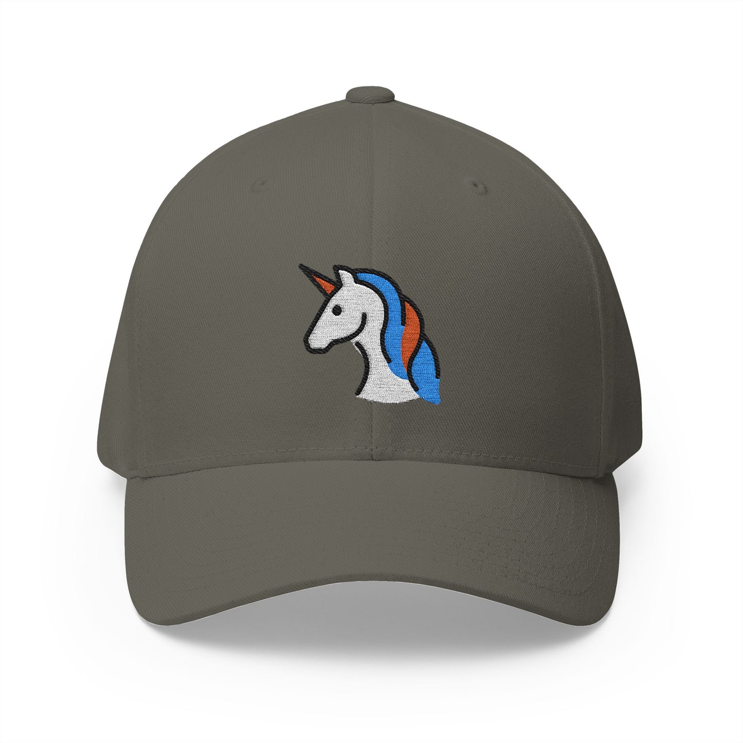 Unicorn Emoji Olive Cap – Premium by Capmoji