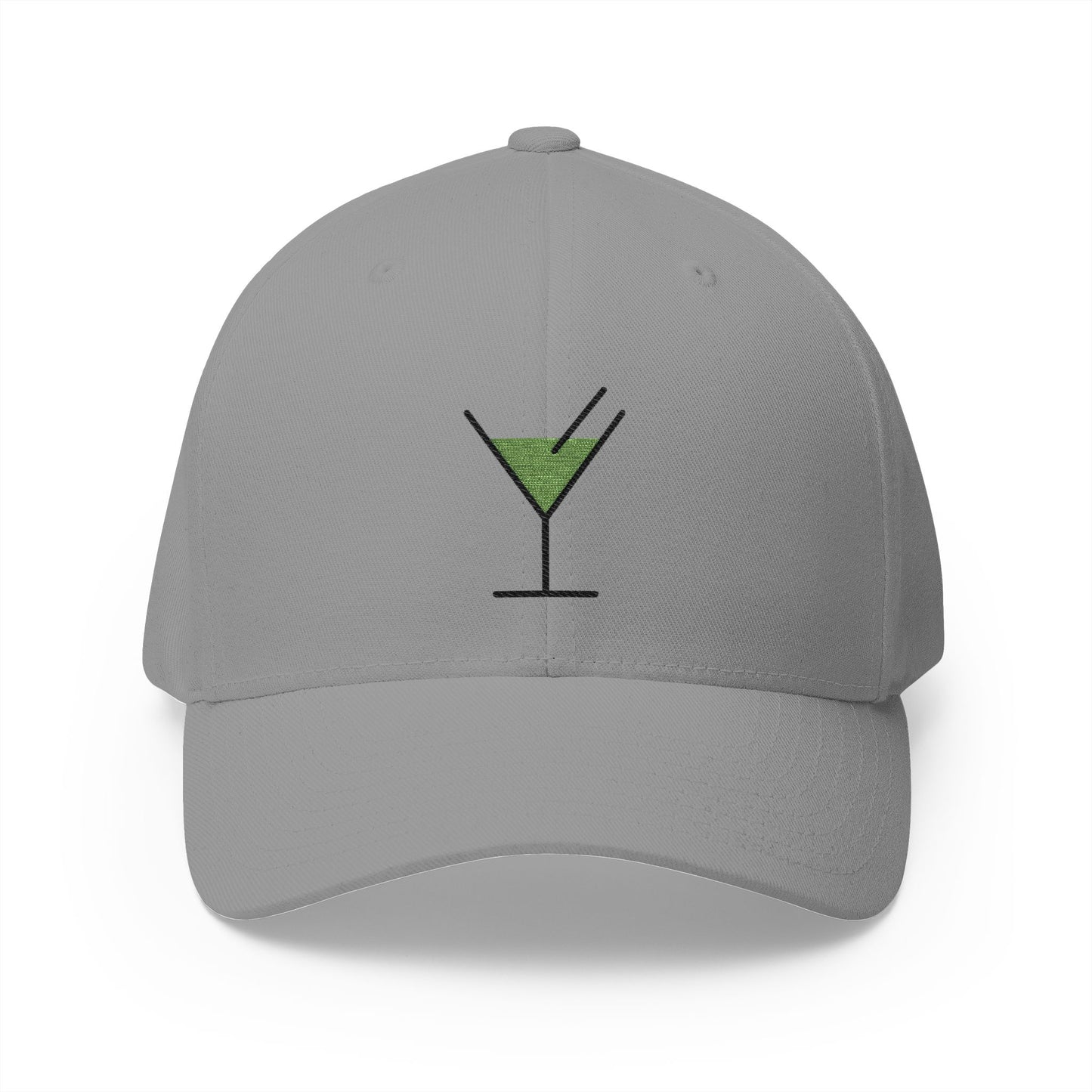 Cocktail Glass Emoji Grey Cap – Premium by Capmoji