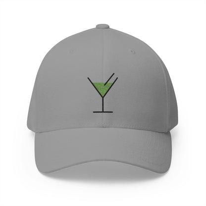 Cocktail Glass Emoji Grey Cap – Premium by Capmoji