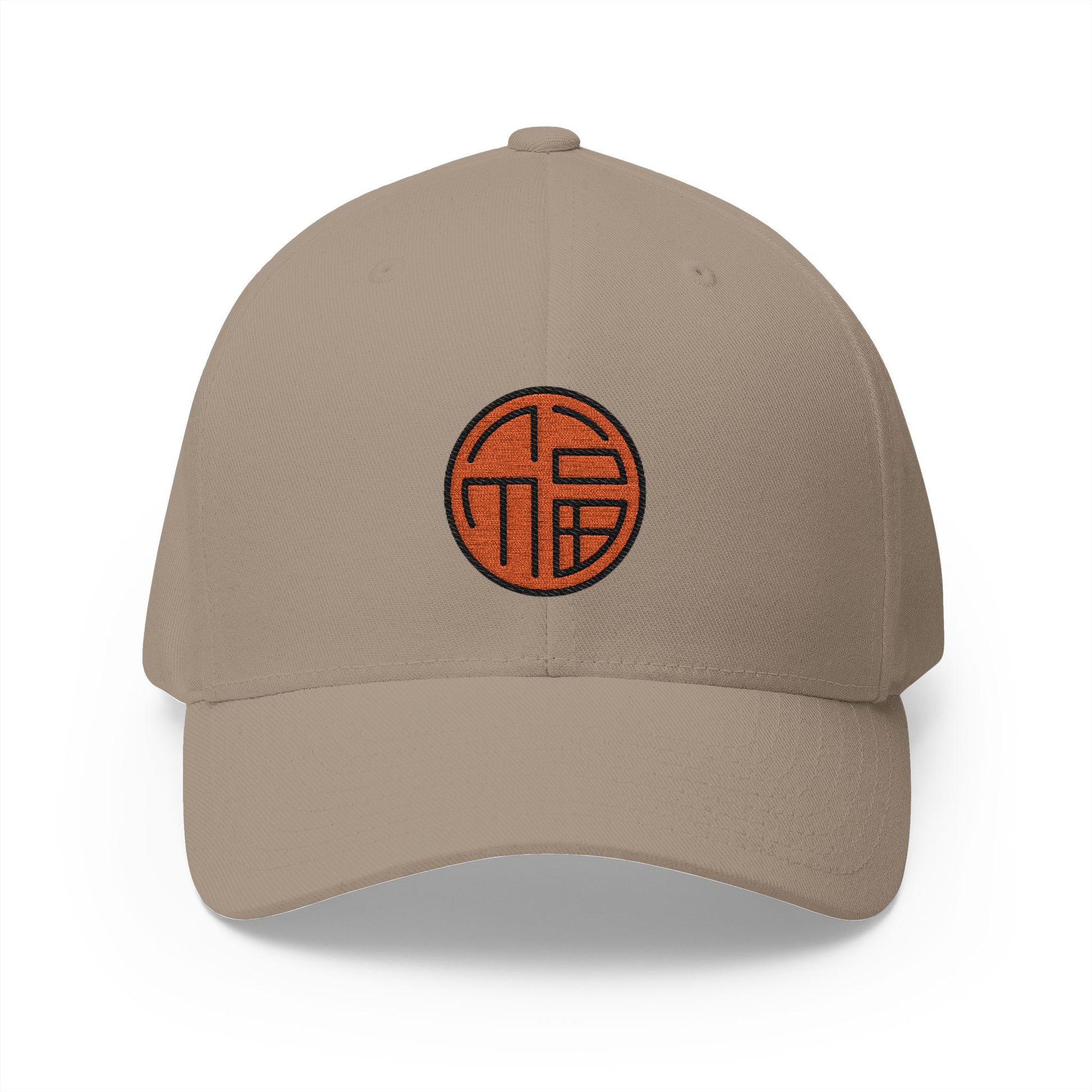 Rounded Symbol For Fu Emoji Khaki Cap – Premium by Capmoji