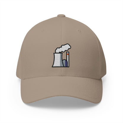 Nuclear Power Plant Emoji Khaki Cap – Premium by Capmoji