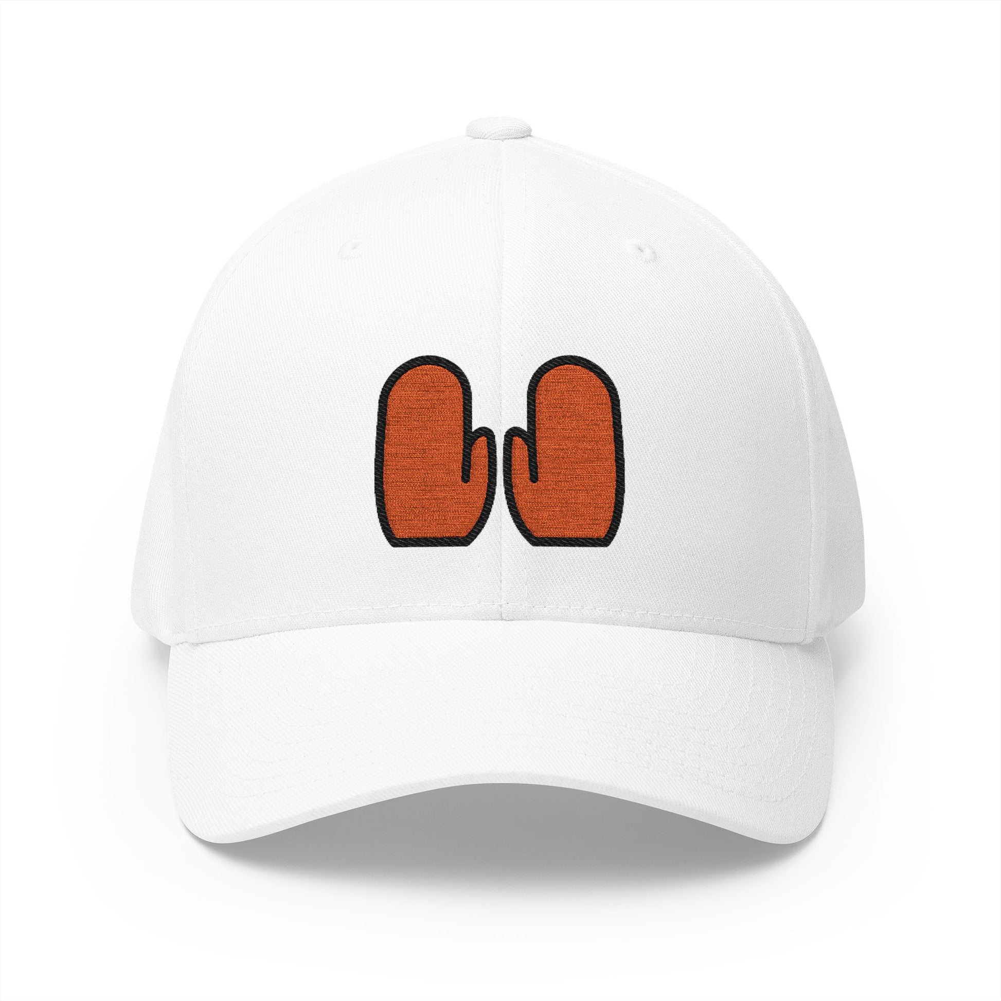 Gloves Emoji White Cap – Premium by Capmoji