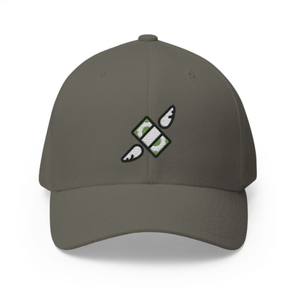 Money With Wings Emoji Olive Cap – Premium by Capmoji