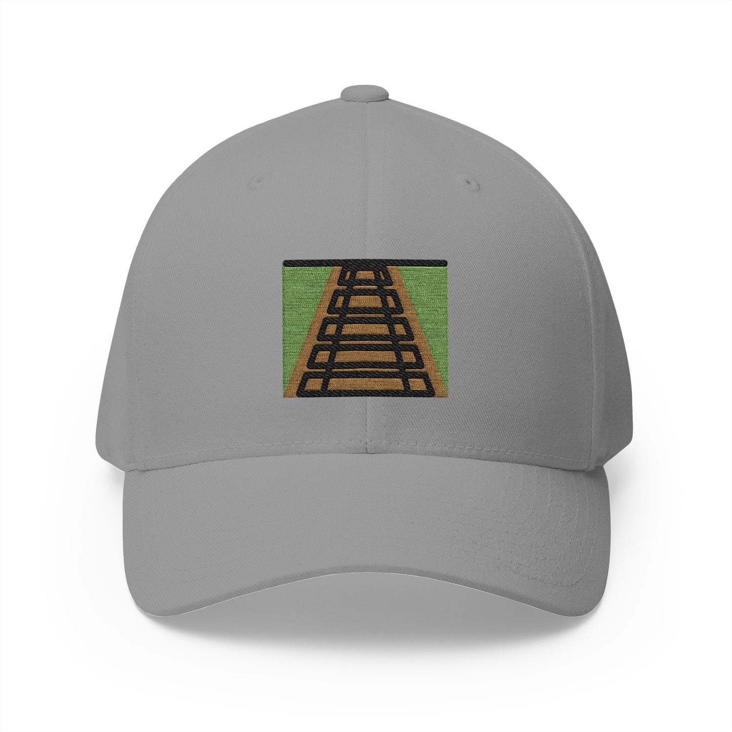 Railway Track Emoji Grey Cap – Premium by Capmoji