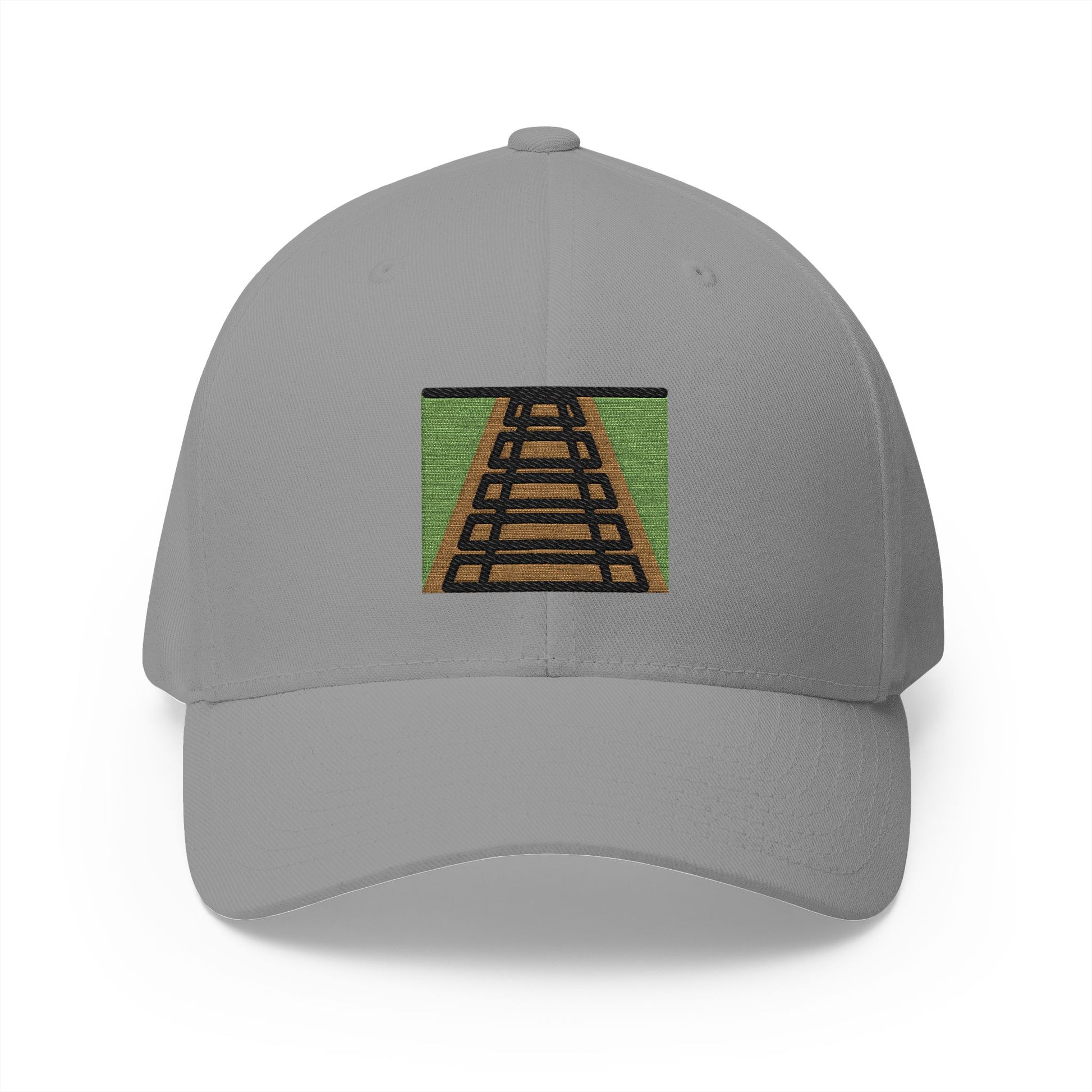 Railway Track Emoji Grey Cap – Premium by Capmoji