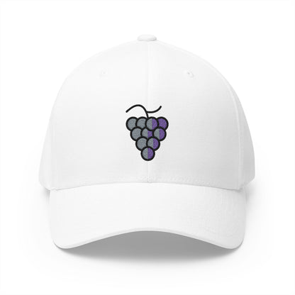 Grapes Emoji White Cap – Premium by Capmoji