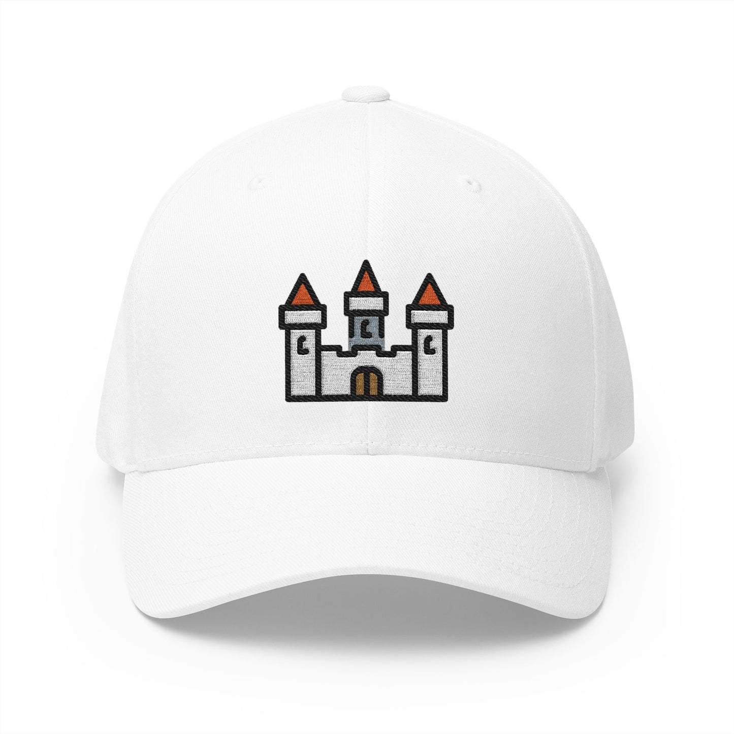 Castle Emoji White Cap – Premium by Capmoji