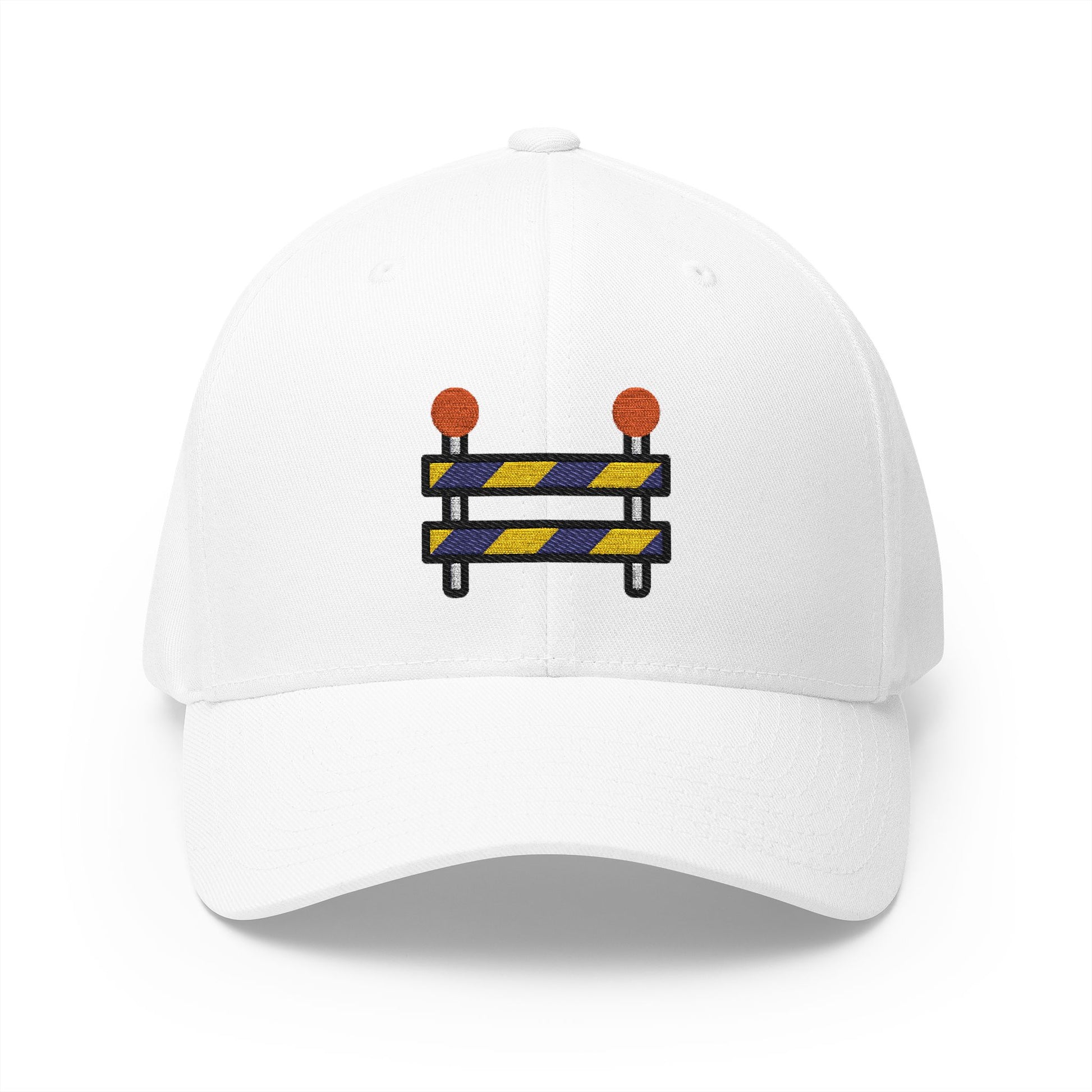 Construction Emoji White Cap – Premium by Capmoji