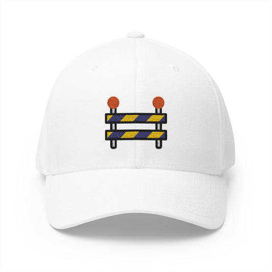 Construction Emoji White Cap – Premium by Capmoji